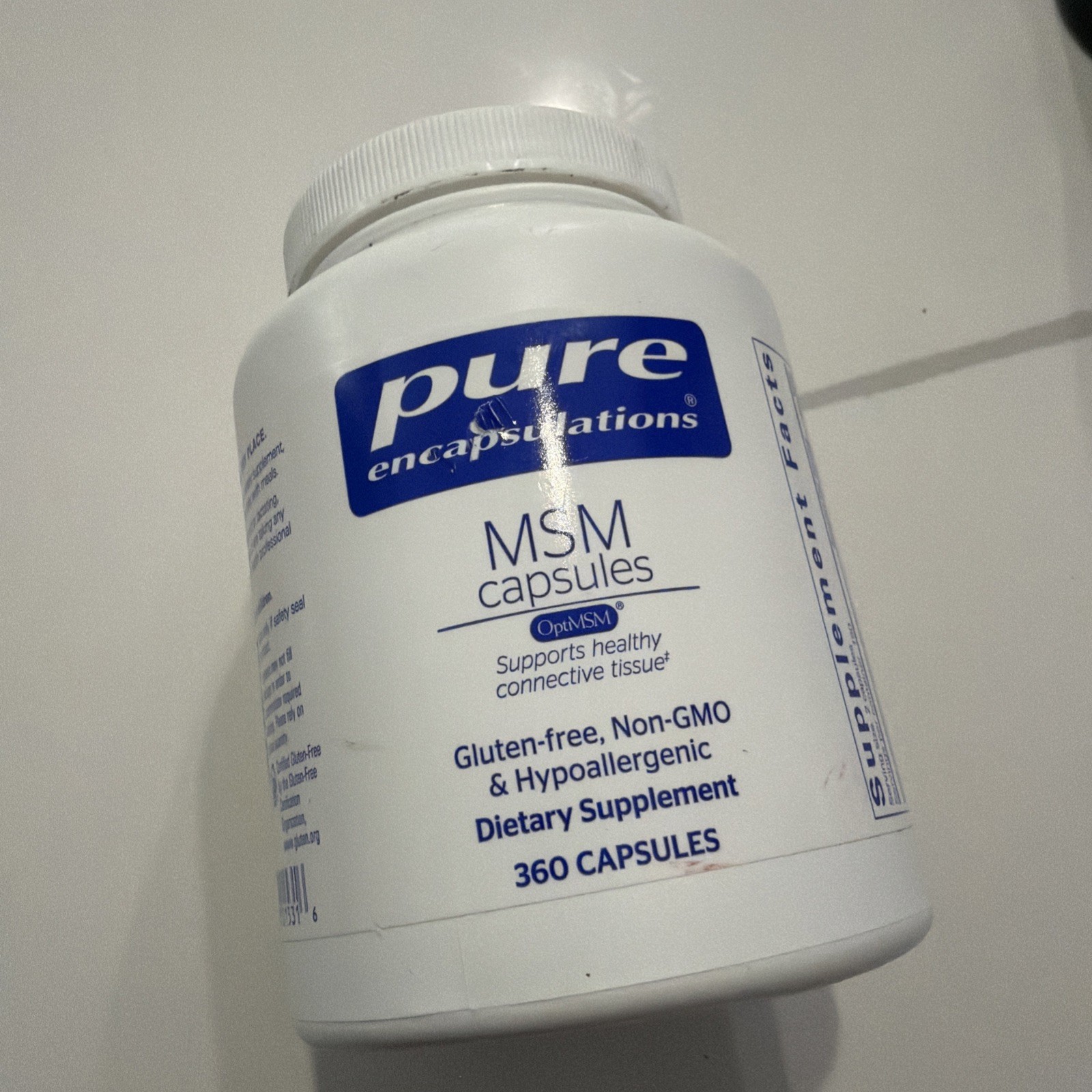 Pure Encapsulations MSM Capsules 250 Capsules Exp 10/27