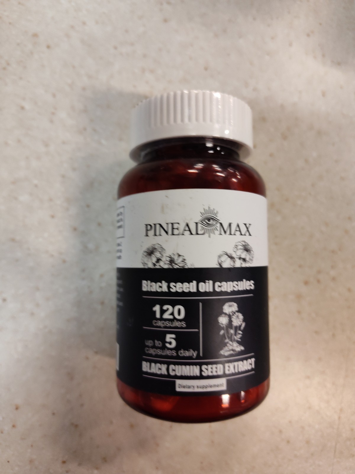 Pineal Max- Black Seed Oil Capsules- Cumin Seed Extract-120pc