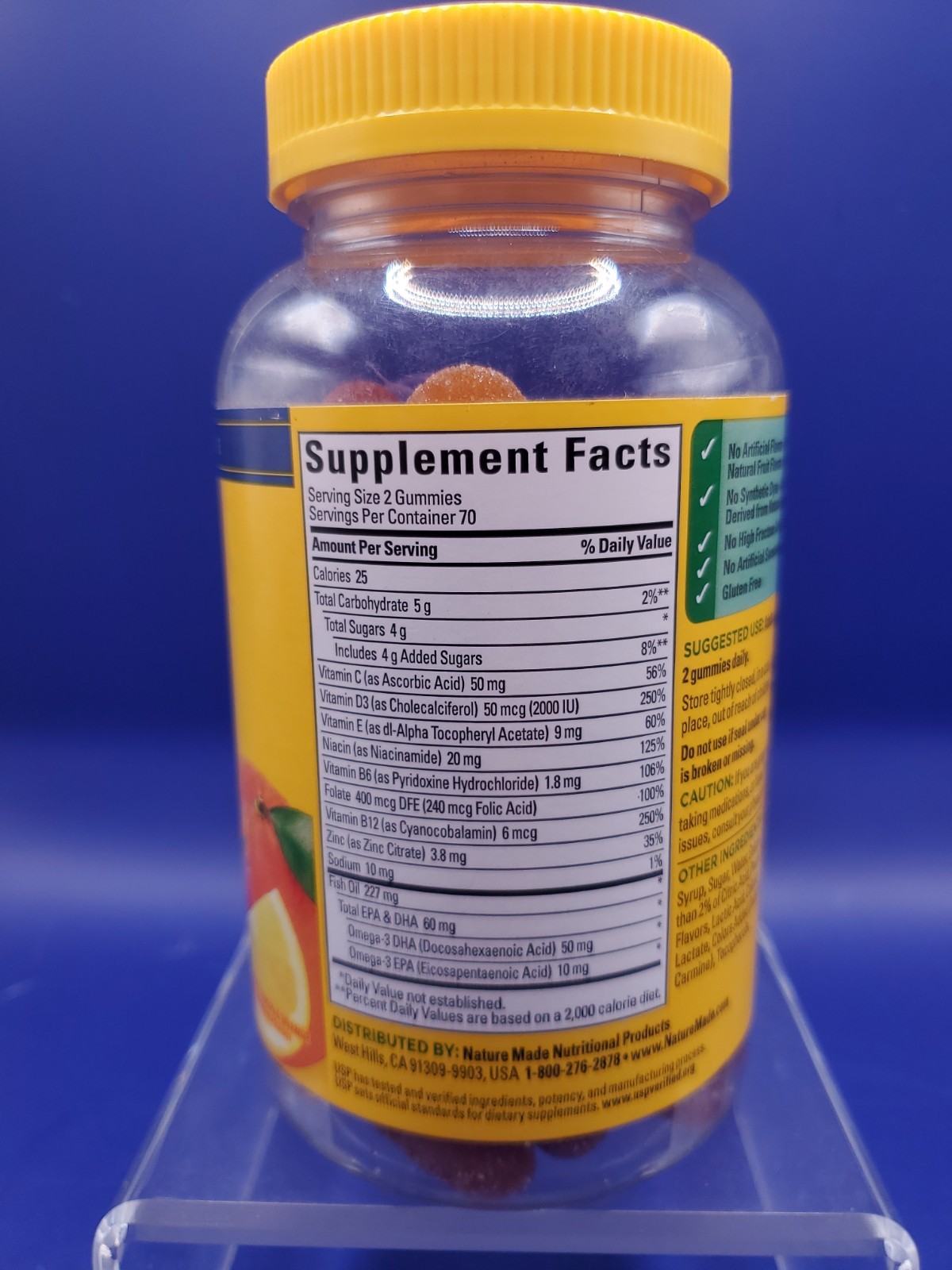Nature Made Multivitamin Multi Omega-3 Gummies Bone Muscle Support 140ct 11/26