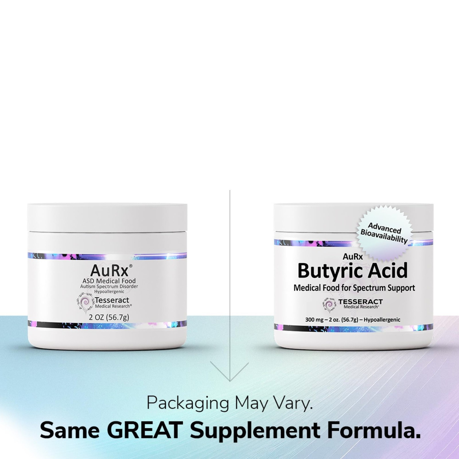 AuRx Autism Spectrum Medical Food Powder to Support Gut Health, Stabilized Bu…