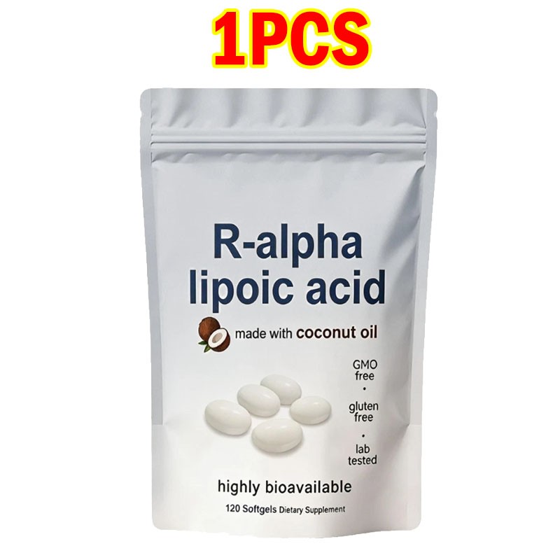 R-alpha Lipoic Acid 600mg , 120 Softgels, Antioxidant Support