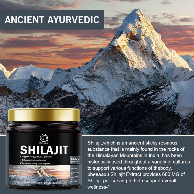 100% Pure Himalayan Shilajit, Soft Resin, Organic, Extremely Potent, Fulvic Acid