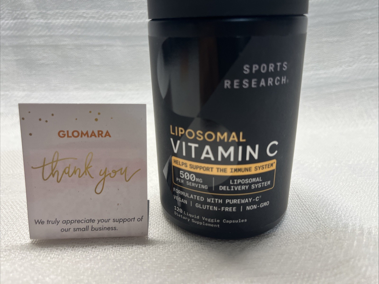 Sports Research Liposomal Vitamin C 500mg 120 Capsules EXP 06/2027 NEW