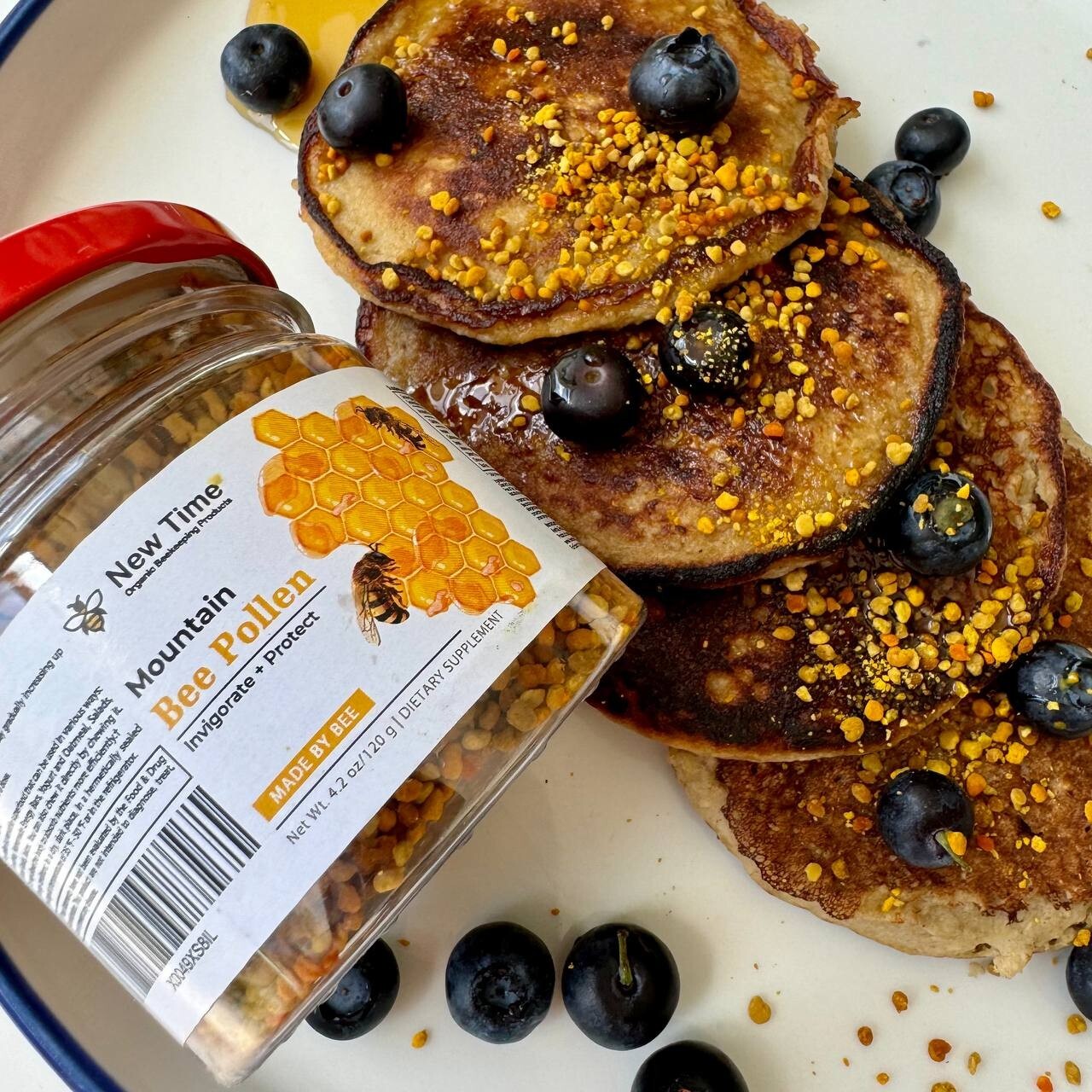 Bee Pollen, Pure Natural Superfood With Proteins, Vitamins, Minerals 4.2oz/120g