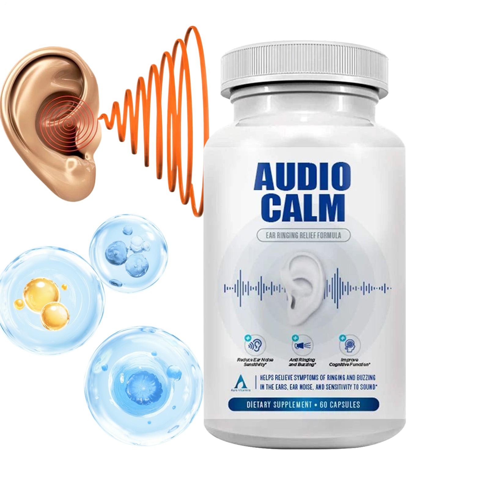 Audio Calm – Tinnitus Support Supplement | Organic Stop Tinnitus Solution – Reli