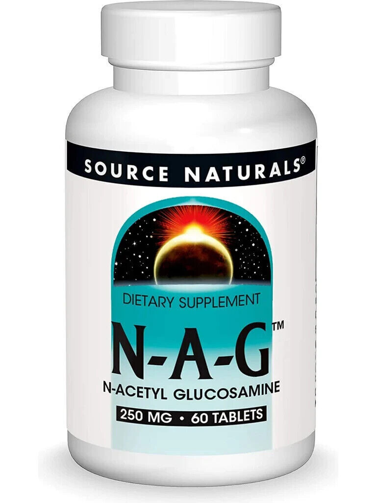 Source Naturals N-A-G, N-Acetyl Glucosamine 250mg 60 Tablets