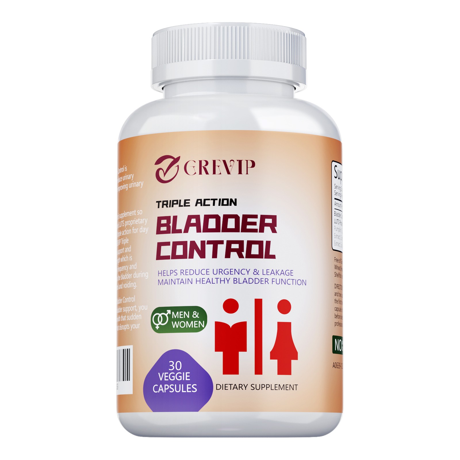 Triple Action Bladder Control – Go to Toilet Less Frequently Urinate Relief