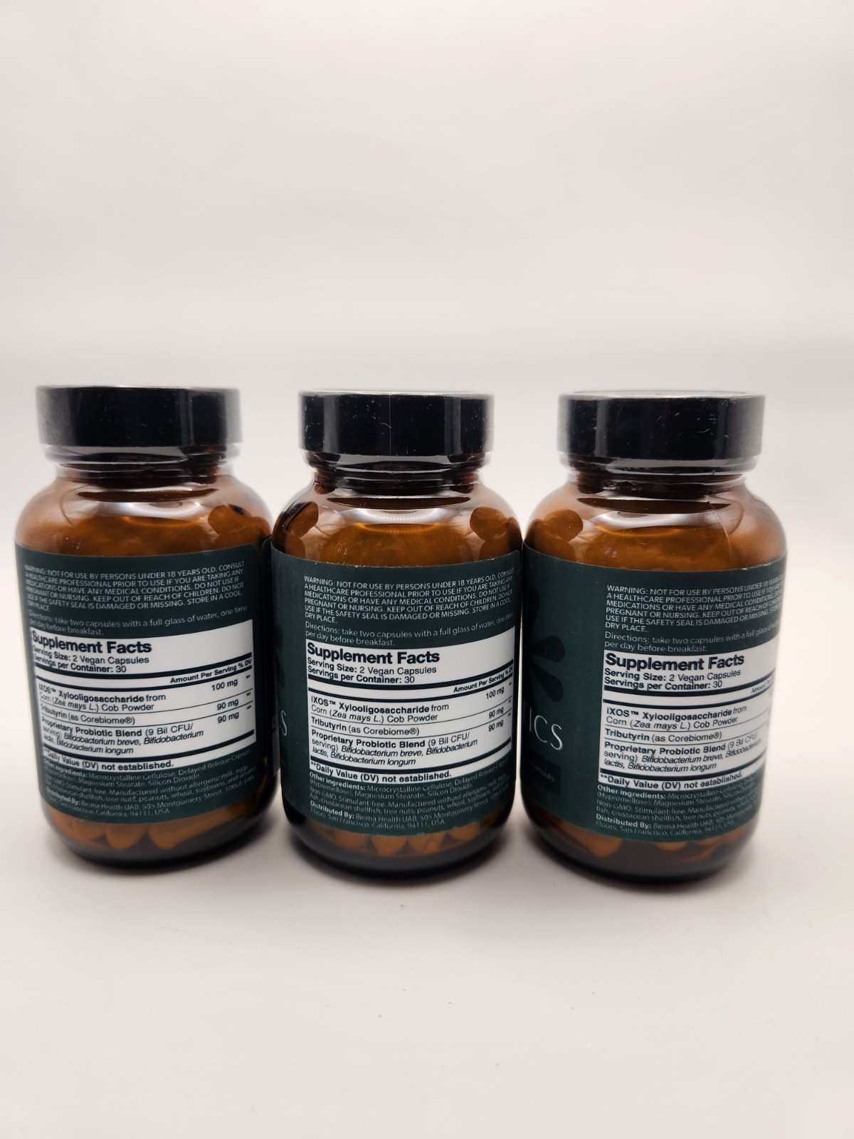 3x BIOMA Probiotics 60 Vegan Capsules Sealed Exp 2027 Gut Health Lot
