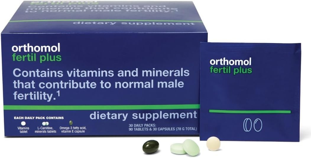 Orthomol Fertil Plus 30 Male Prenatal Supplement Selenium L-Carnitine 30 Ct