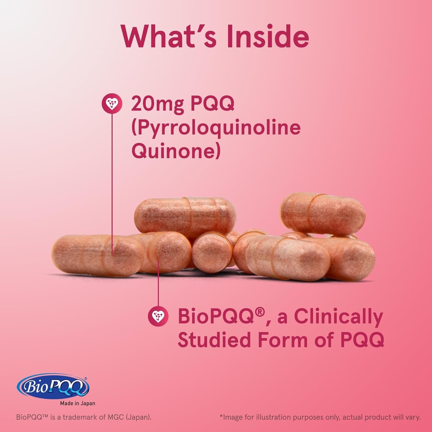 Essential PQQ 20mg Dietary Supplement for Heart & Cognitive Health – 30 Capsules