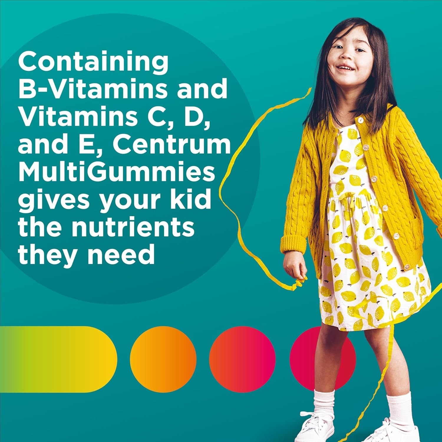 Multivitamin Gummies, Tropical Punch Flavor Made With Natural