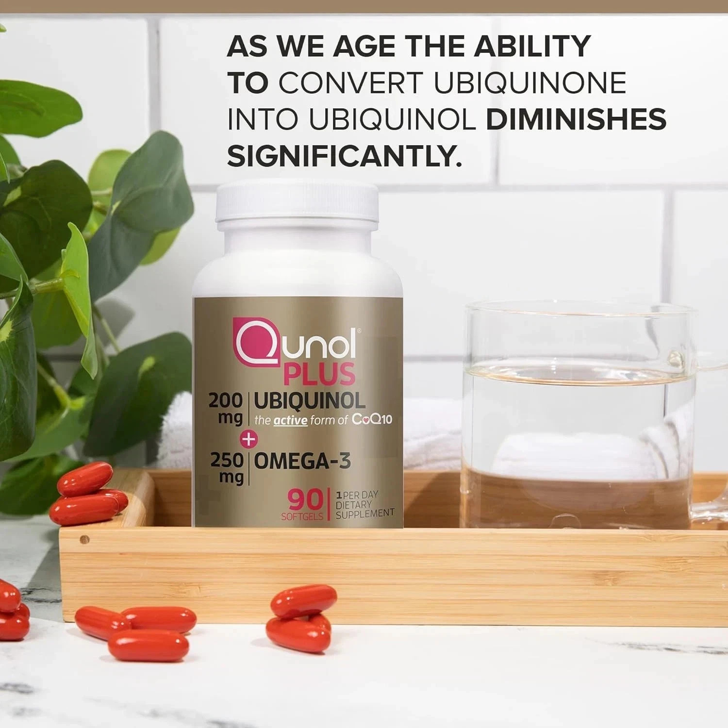 Plus Ubiquinol Omega-3 200mg 250mg 90 Softgels SEALED