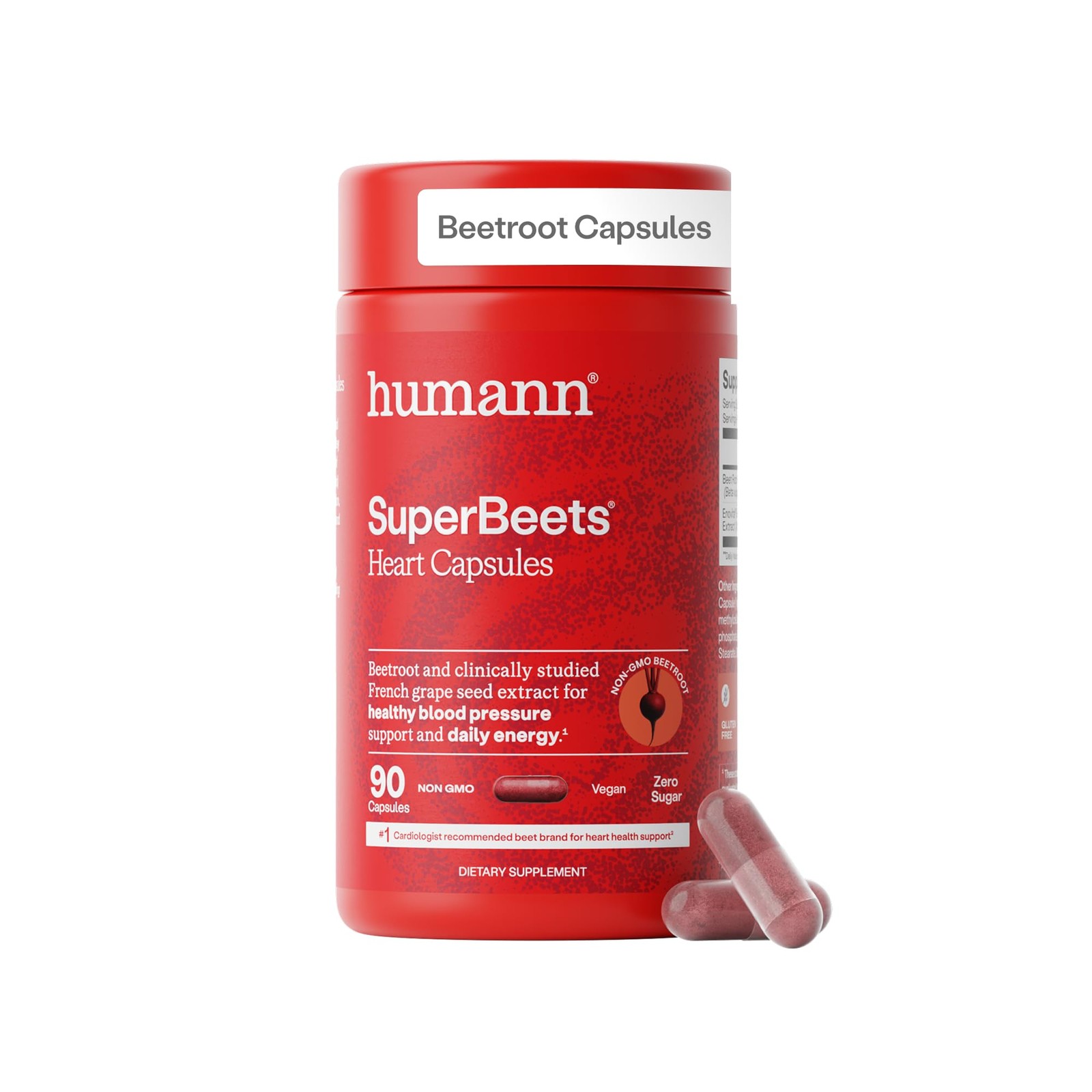 SuperBeets Beet Root Capsules Quick Release 1000mg, Helps Support Nitric Oxide