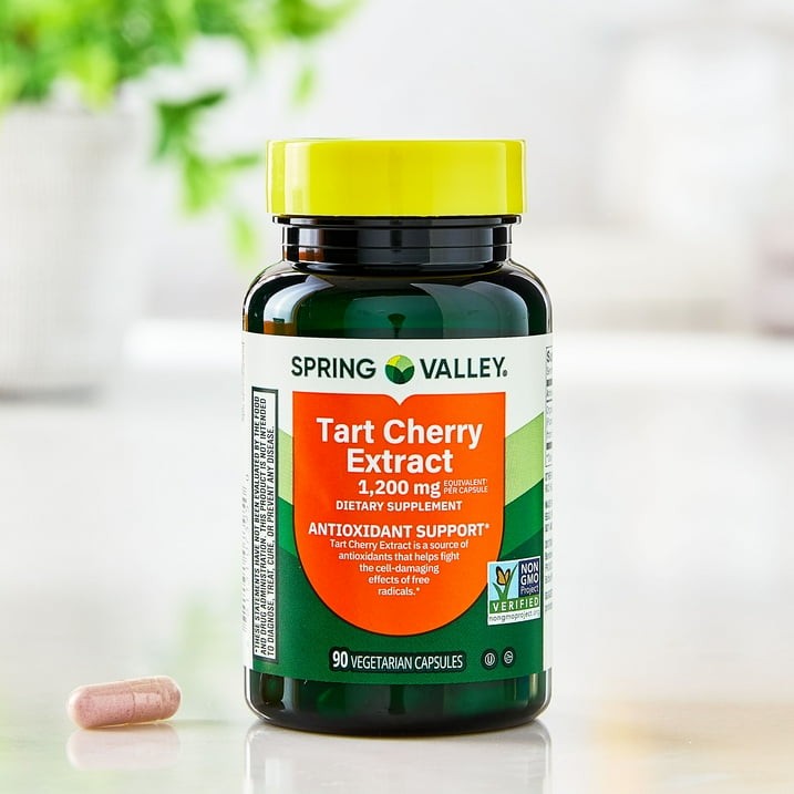 3 Pack Spring Valley Tart Cherry Extract 1200 mg Vegetarian Capsules 90 Count