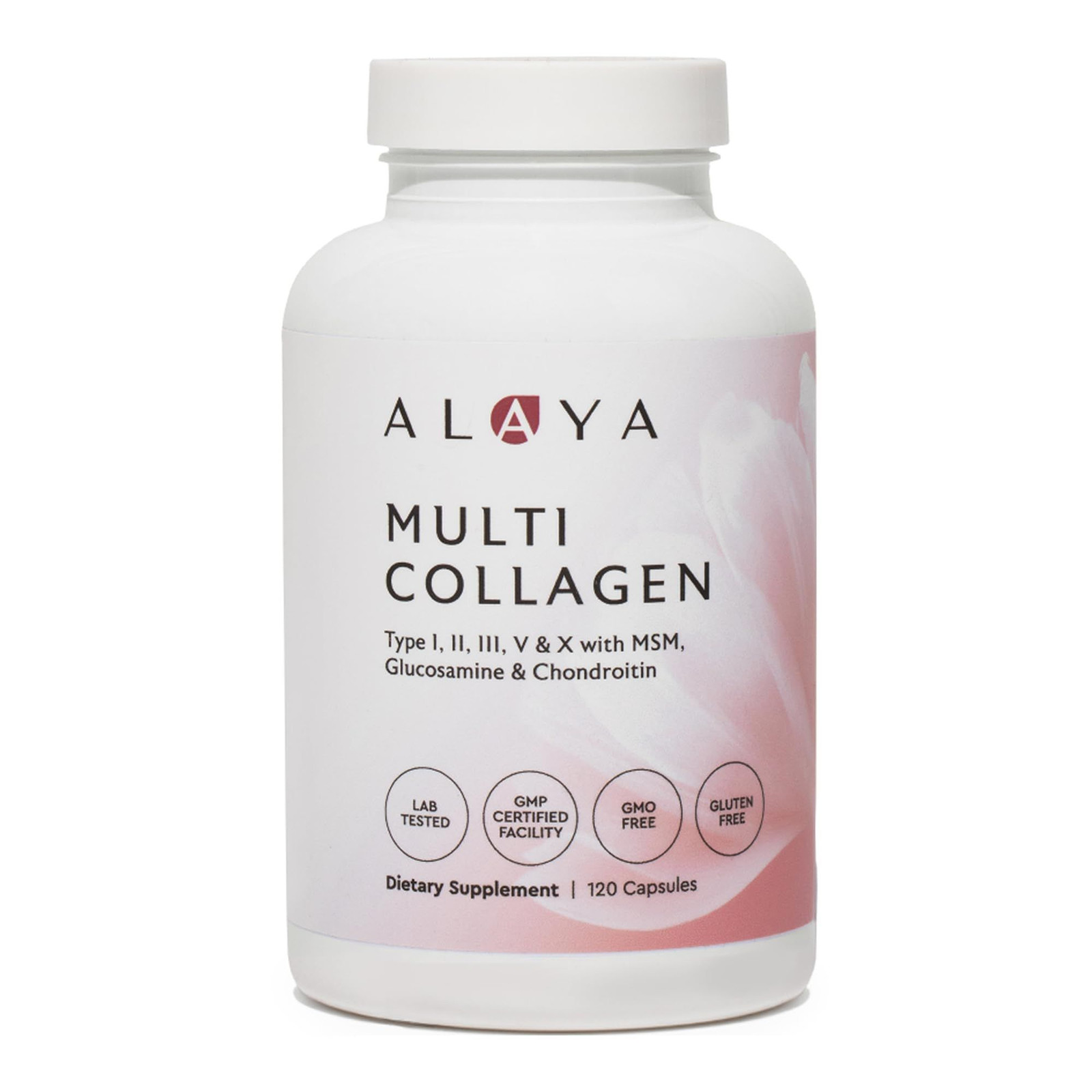 Alaya Naturals Hydrolyzed Multi Collagen Peptides 120 Count (Pack of 1)