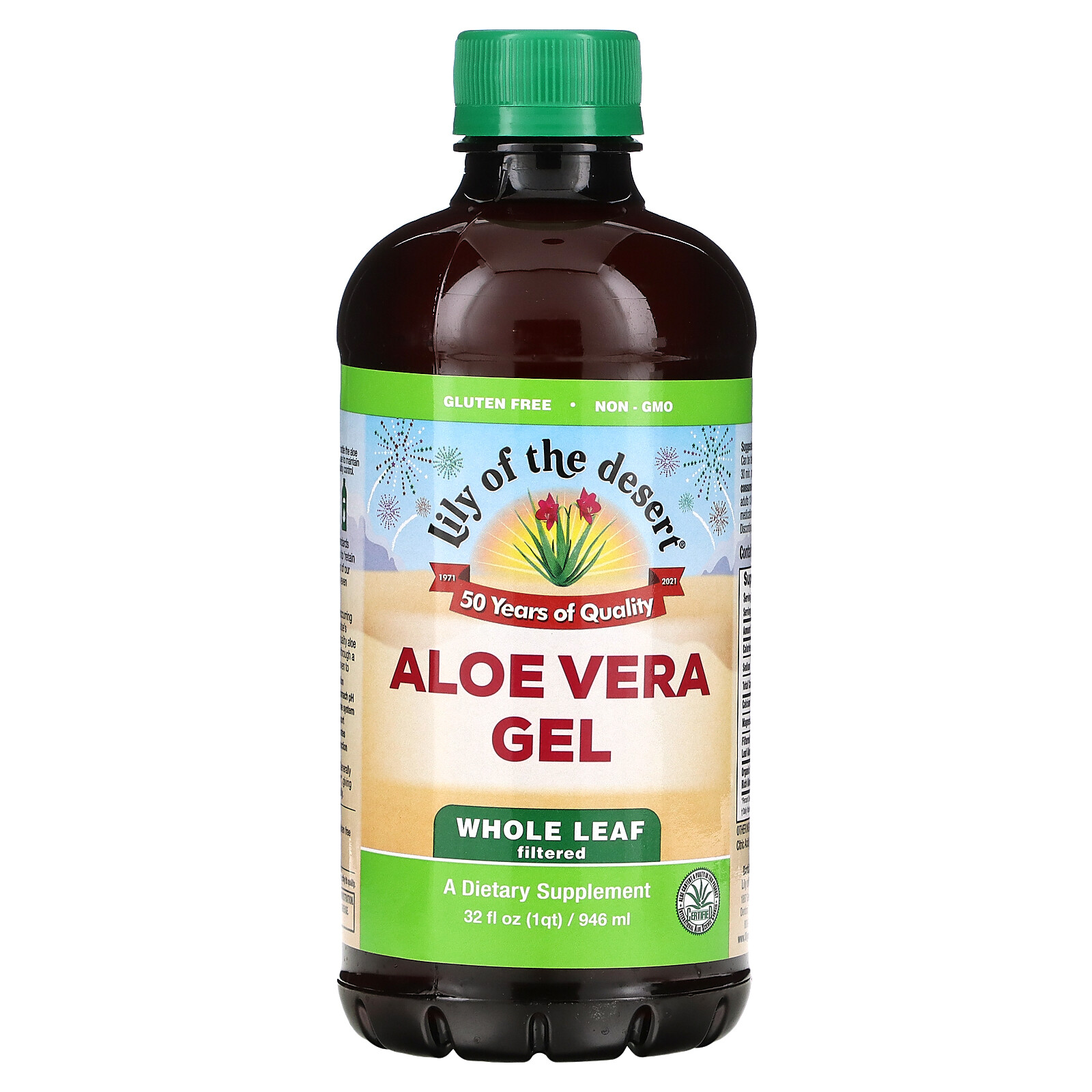 Lily of the Desert Aloe Vera Gel Whole Leaf 32 fl oz 946 ml Kosher