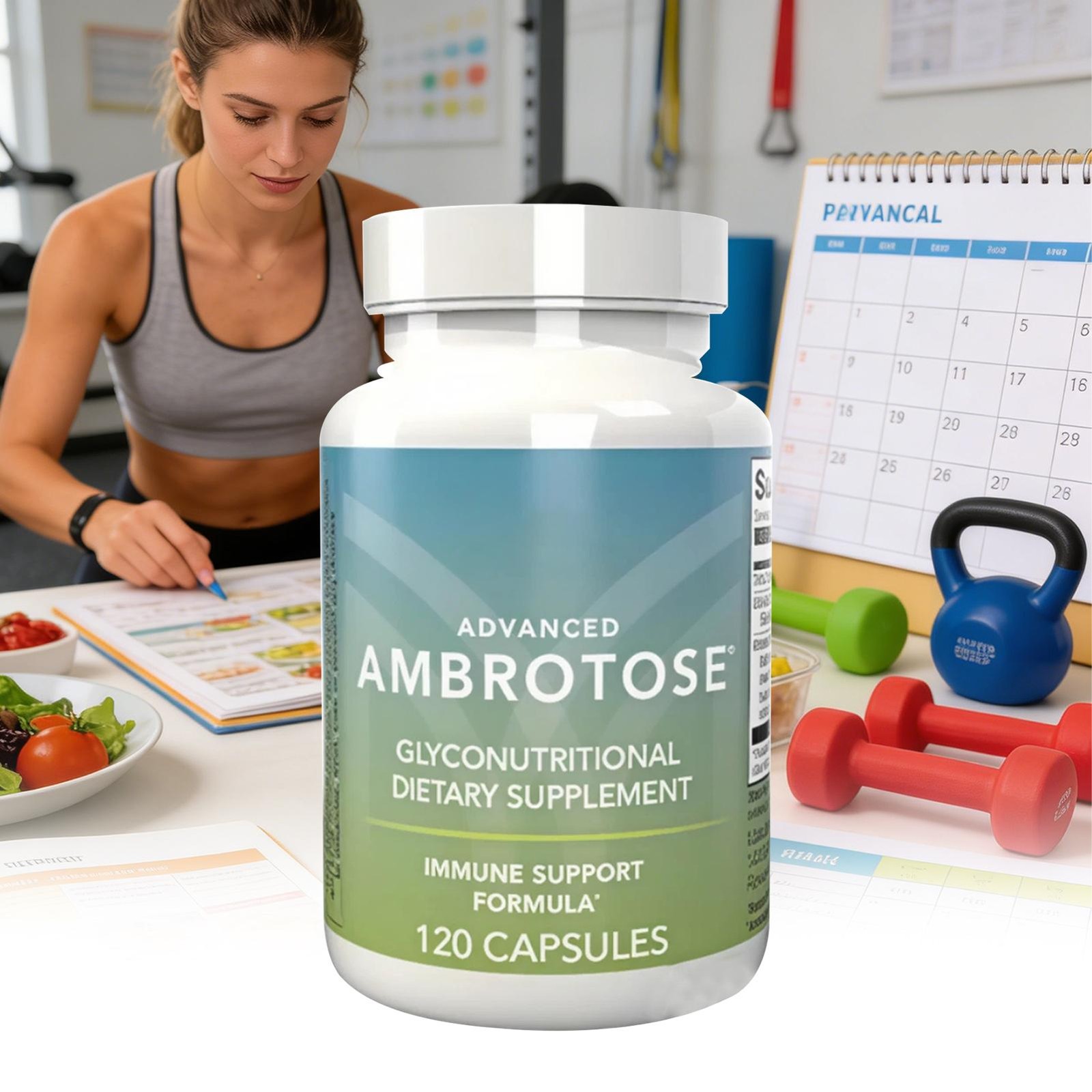 Mannatech Advanced AmAdvanced Ambrotose Capsules 120 Count | Dietary Supplement