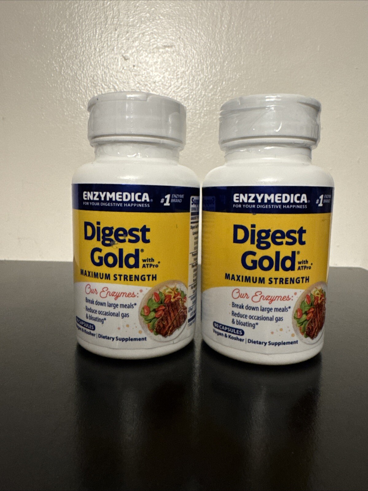 Enzymedica Digest Gold 2 Pack of ATPro Optimal Digestive Support 180 Capsules