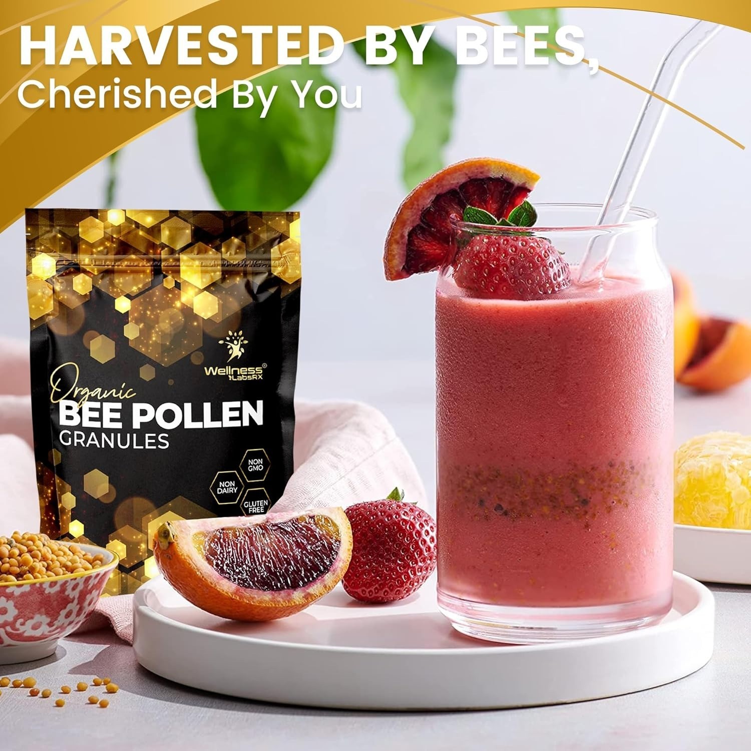 Bee Pollen Granules 1lb | Organic Superfood for Energy, Immunity & Digestion