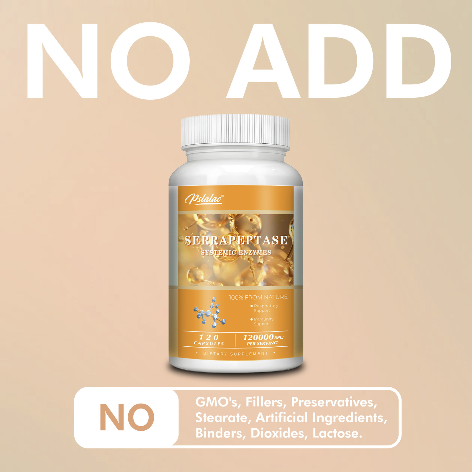 Serrapeptase – Dietary Supplement, Supports Sinus Health, Enhanced Absorption
