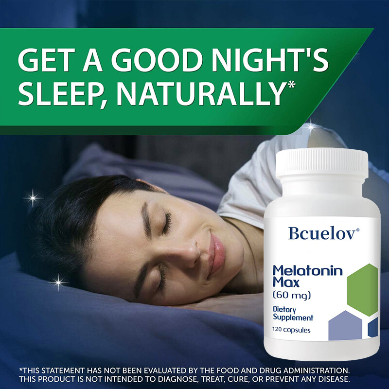 Qty30/60/120 Capsules For Sleep Support Supplement Relieve Stress Better Sleep