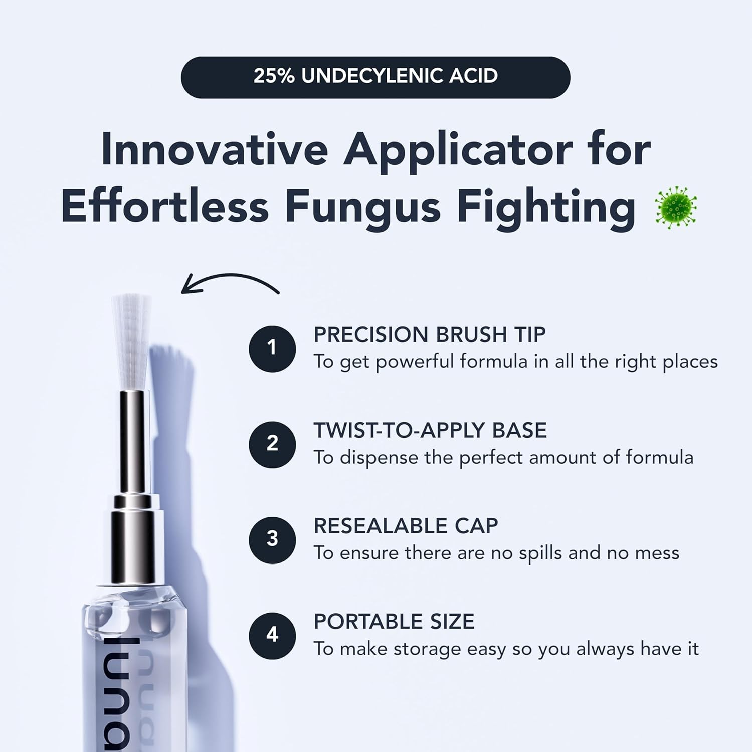 Antifungal Pen – 25% Undecylenic Acid, Toenail Fungus Treatment Extra Strength