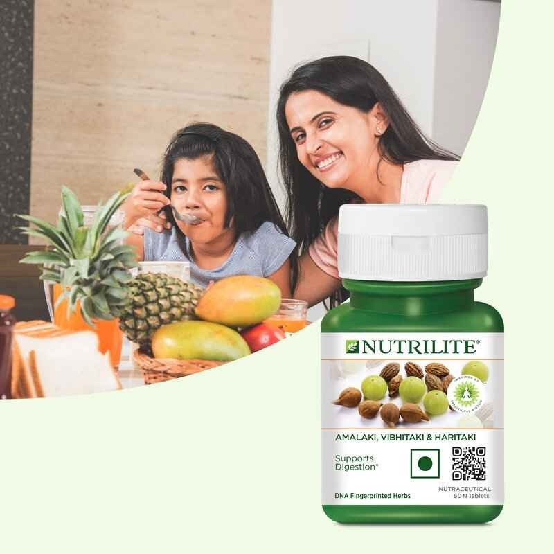 Amway NUTRILITE® Amalaki, Vibhitaki & Haritaki | Herbal Wellness Tablets 60 Tabs