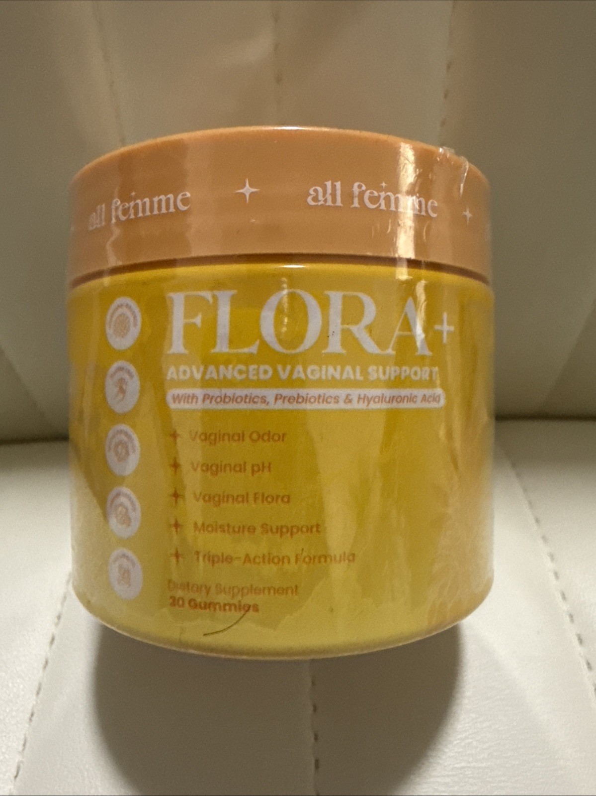 ALL FEMME Flora+ Advanced Vaginal Support Gummies 30ct PINEAPPLE 🍍 *AUTHENTIC*
