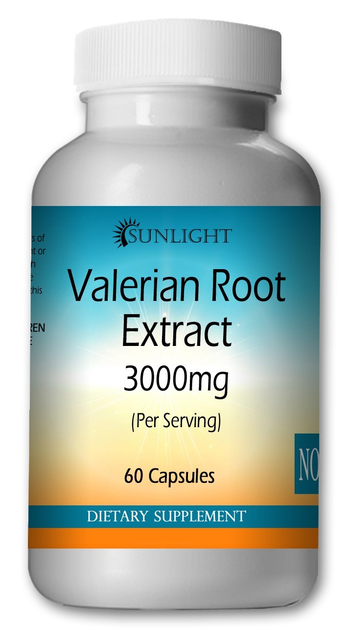 Valerian Root Extract, 3000 mg Capsules high potency-best