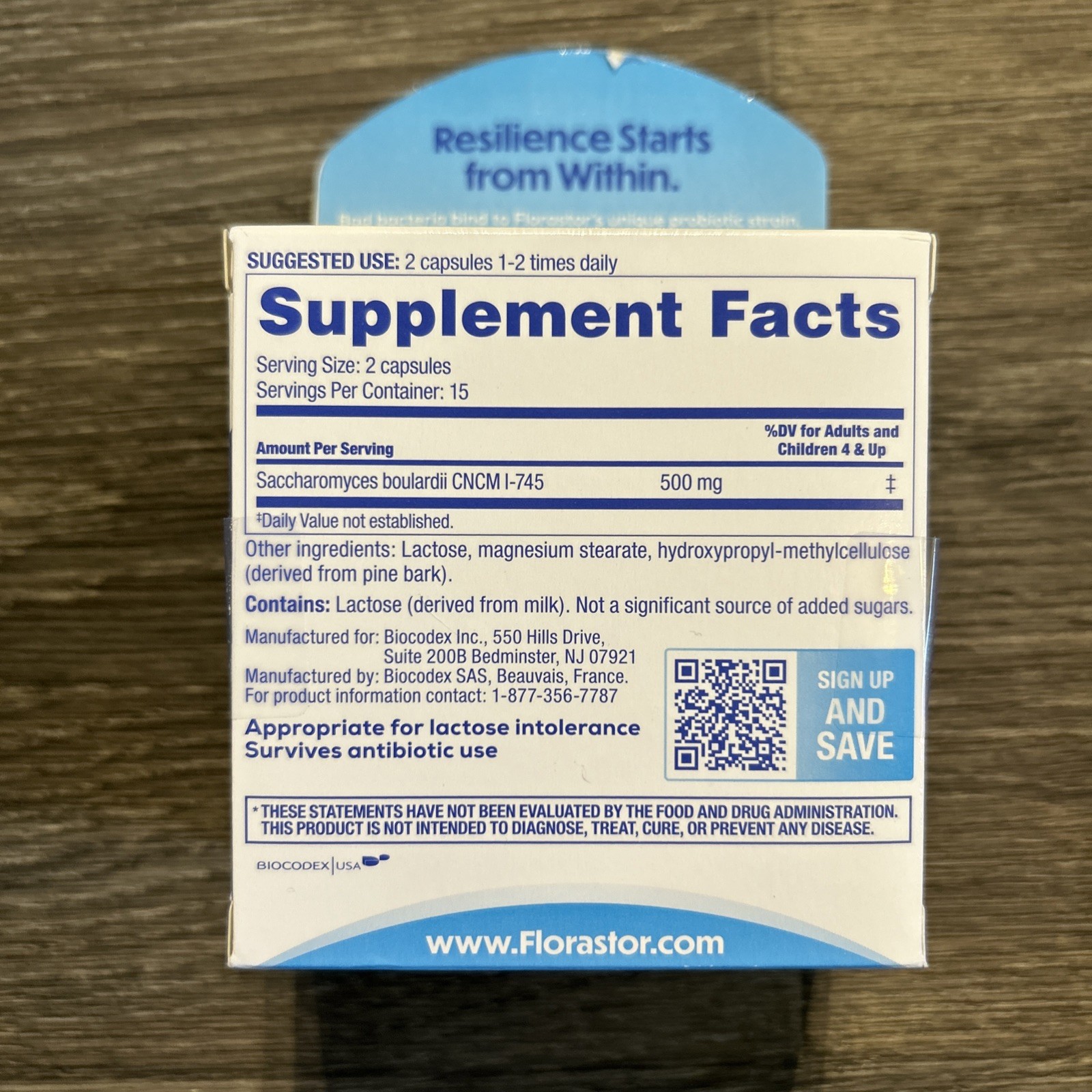 New Florastor Dual Action Probiotic Supplement Immune Health 30 Pack Exp 11/2026