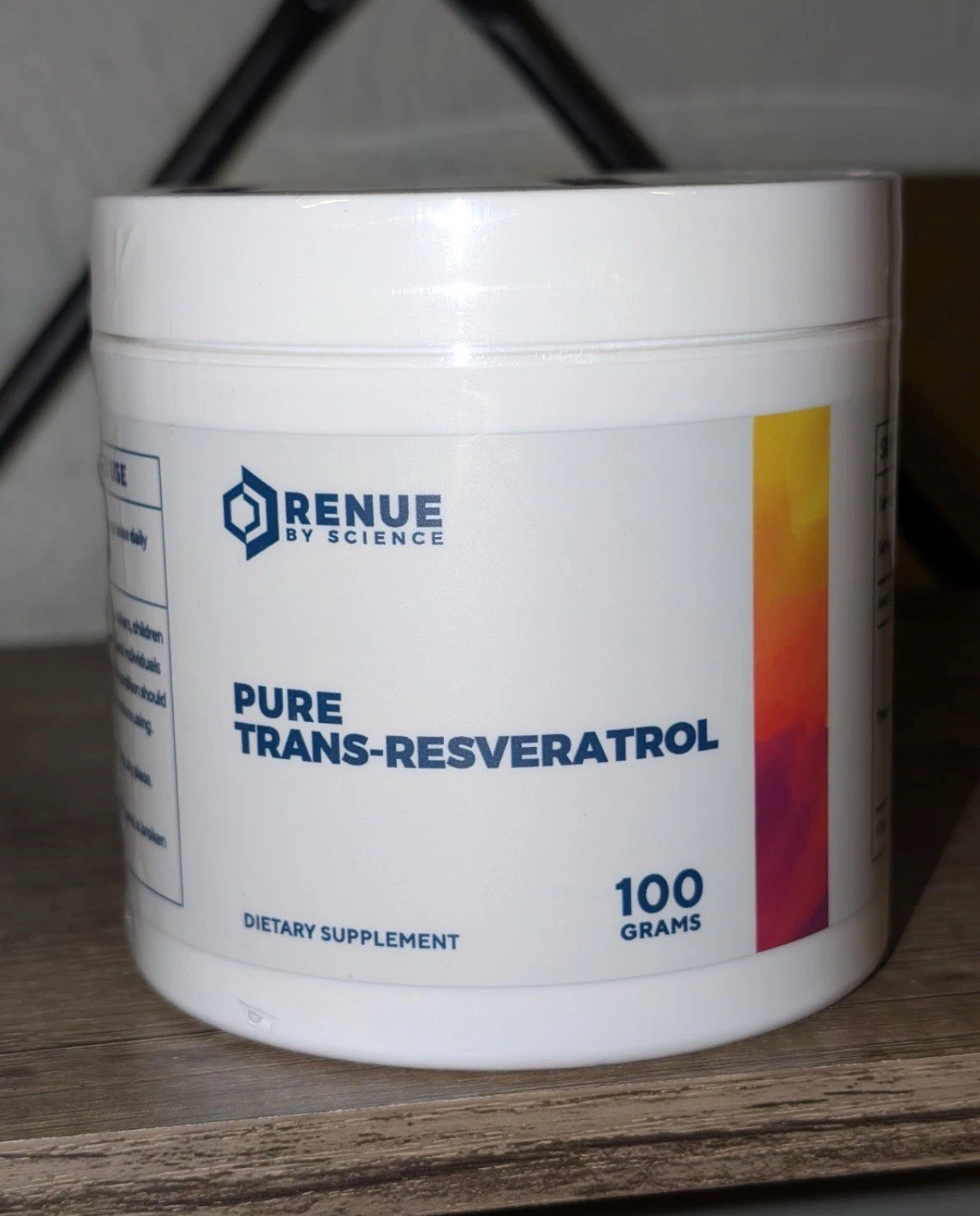 Renue By Science Pure Trans-Resveratrol 100 Grams BRAND NEW EXP. 07/2028