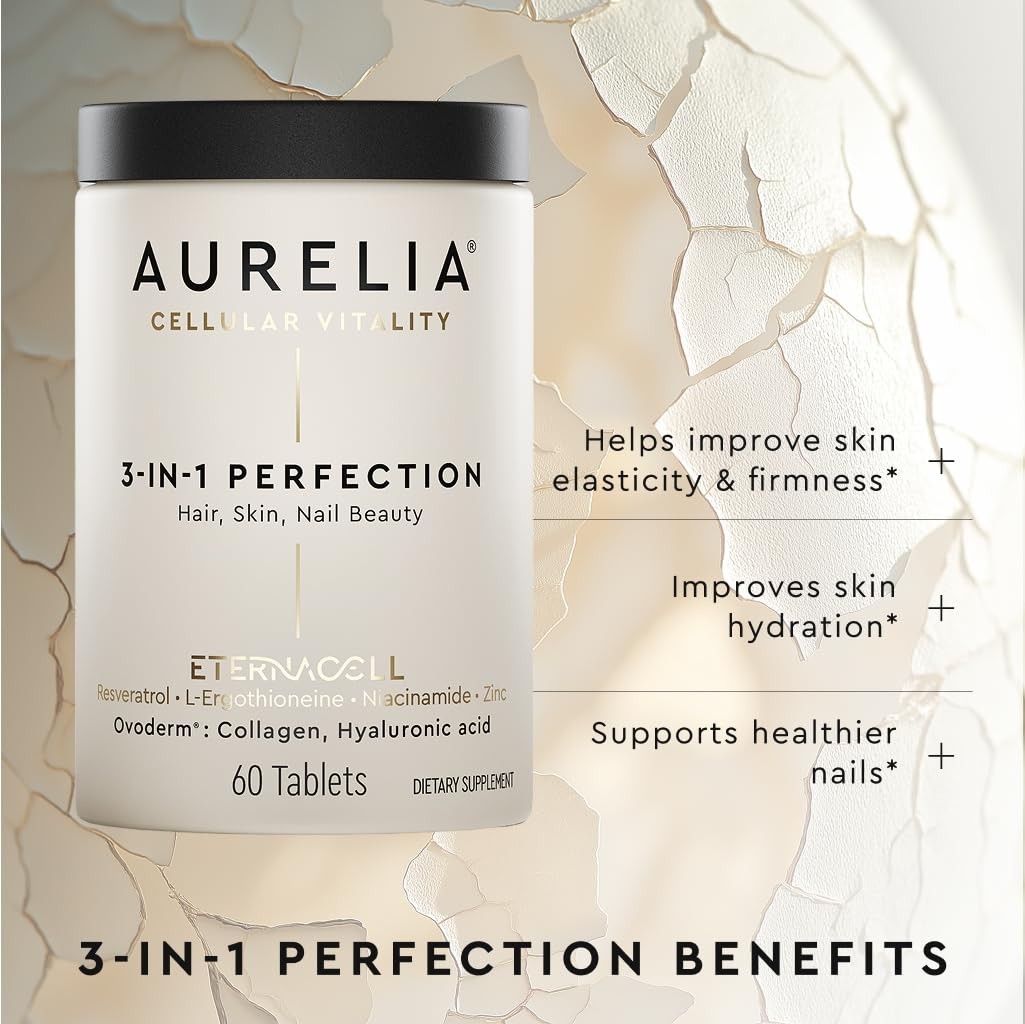 Aurelia 3-In-1 Cellular Anti-Aging Collagen Hair Skin Zinc Resveratrol