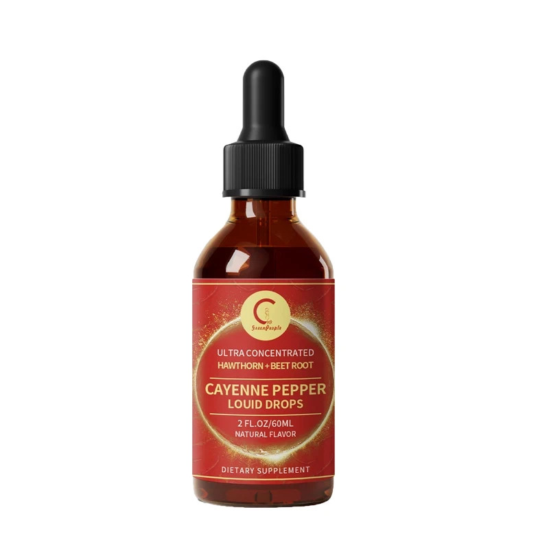 Cayenne Pepper Supplement Liquid Drops Natural Metabolism & Energy Support