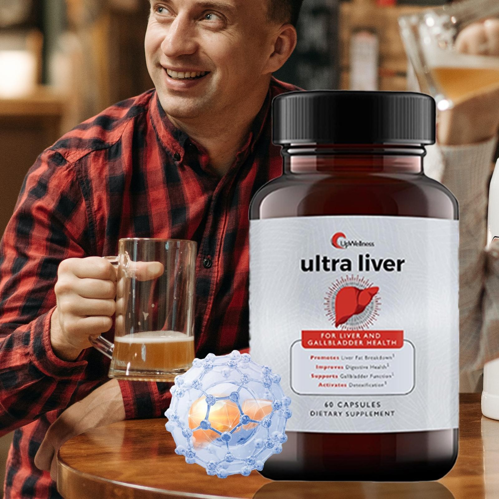 UpWellness Ultra Liver Supplement For Liver Health And Gallbladder Support