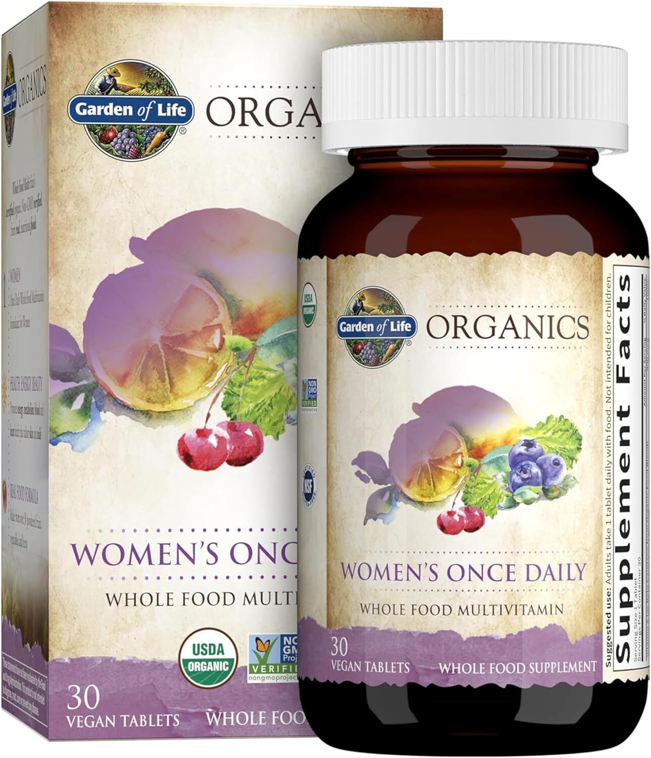 Garden of Life – Organics Women’s Once Daily – 30 Tablets