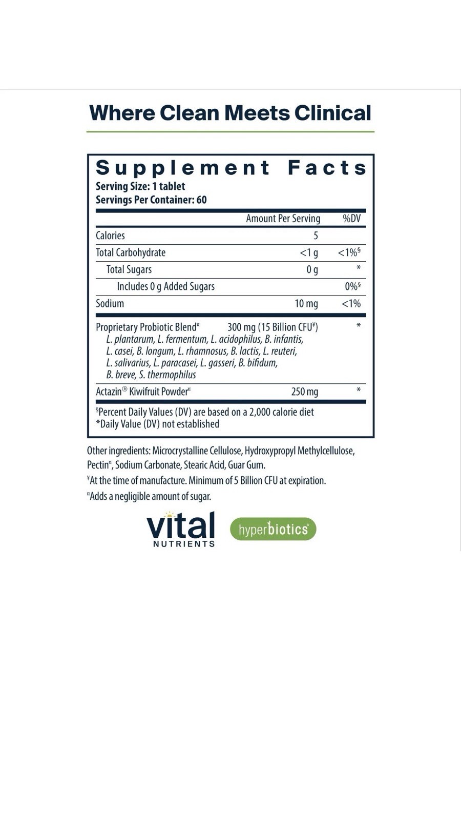 Hyperbiotics Vital Nutrients Pro15 Advanced Probiotics for Women and Men | 15…
