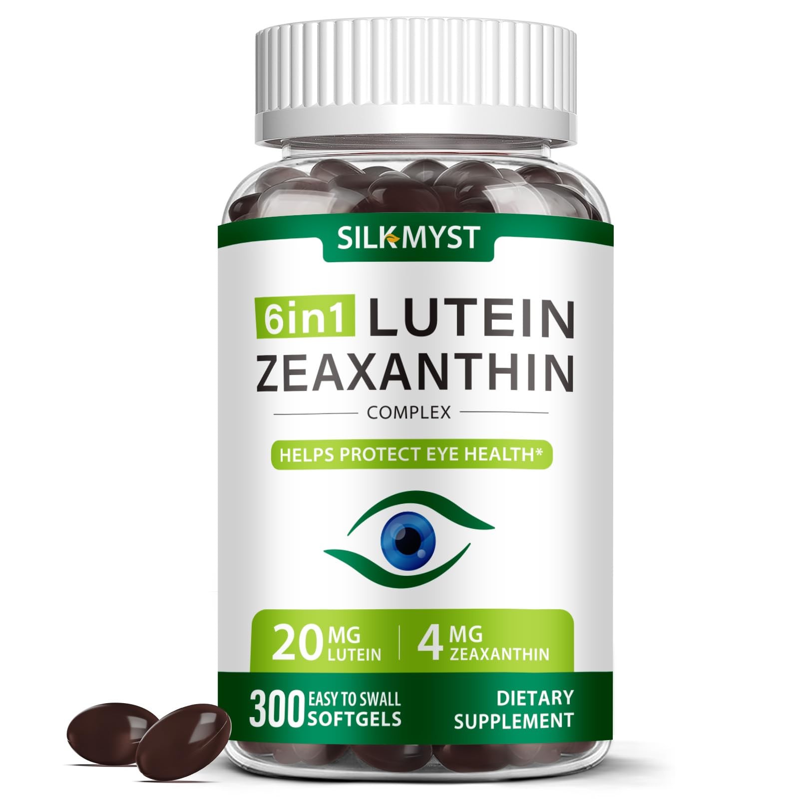 Lutein and Zeaxanthin Supplement - Eye 300 Count (Pack of 1)
