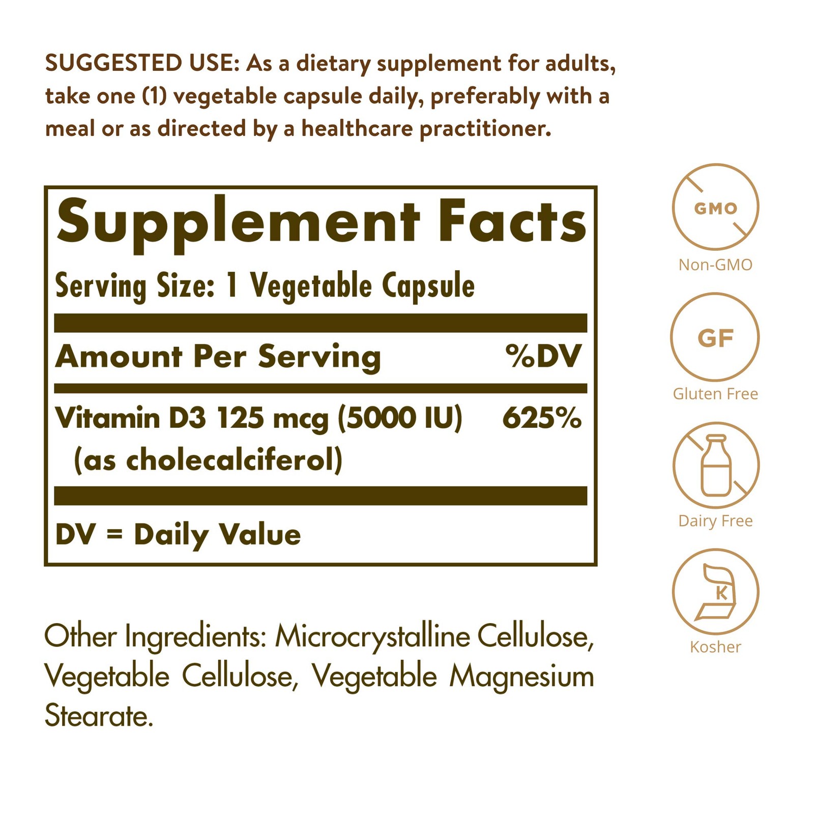 Solgar Vitamin D3 (Cholecalciferol) 240 Count (Pack of 1), Standard Packaging