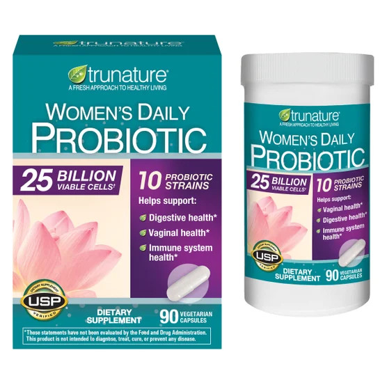 3-Pack Trunature Women’s Daily Probiotic, 90 Vegetarian Capsule