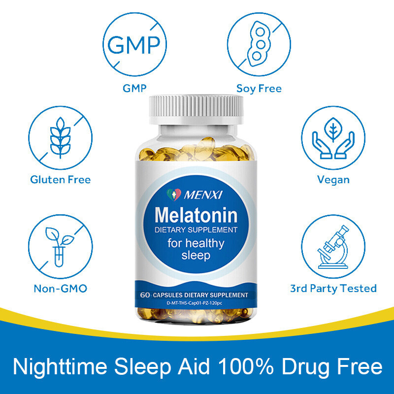 MENXI Premium Sleep Aid Supplement -10/60/120pcs, Natural Rest & Relaxation 10mg