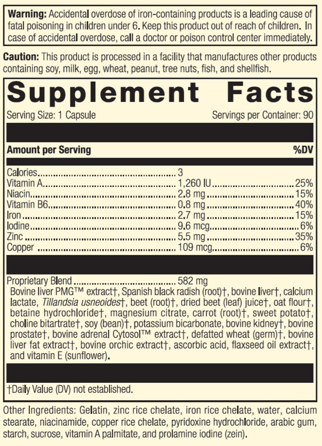 Standard Process – Livaplex – 90 Capsules