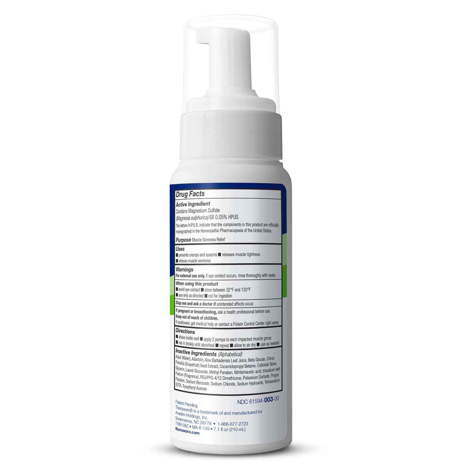 Theraworx Relief Foam (Pack of 2) 7.1 Fl Oz (Pack of 2)