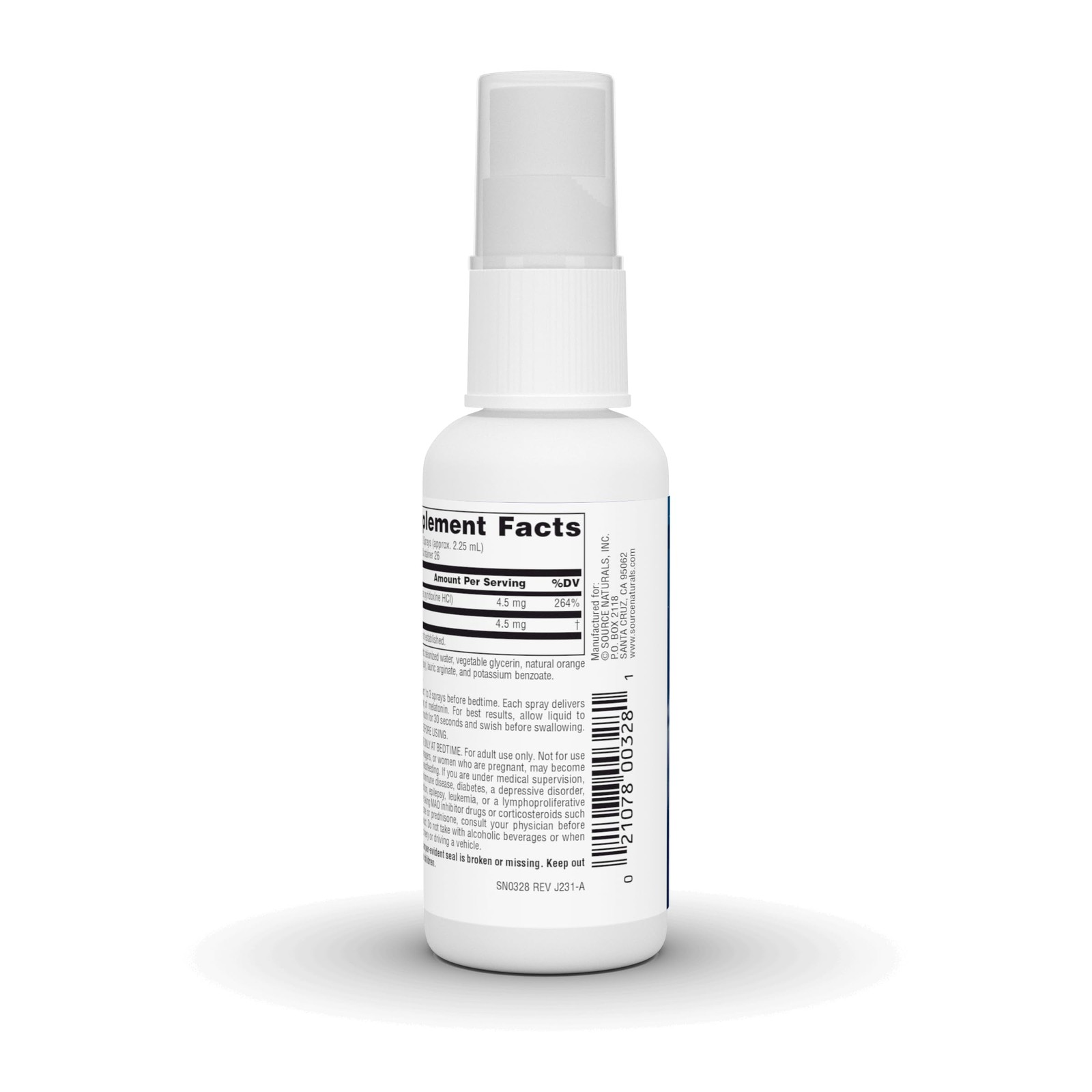 Source Naturals Sleep Science Melatonin NutraSpray 2 Fl Oz (Pack of 1)