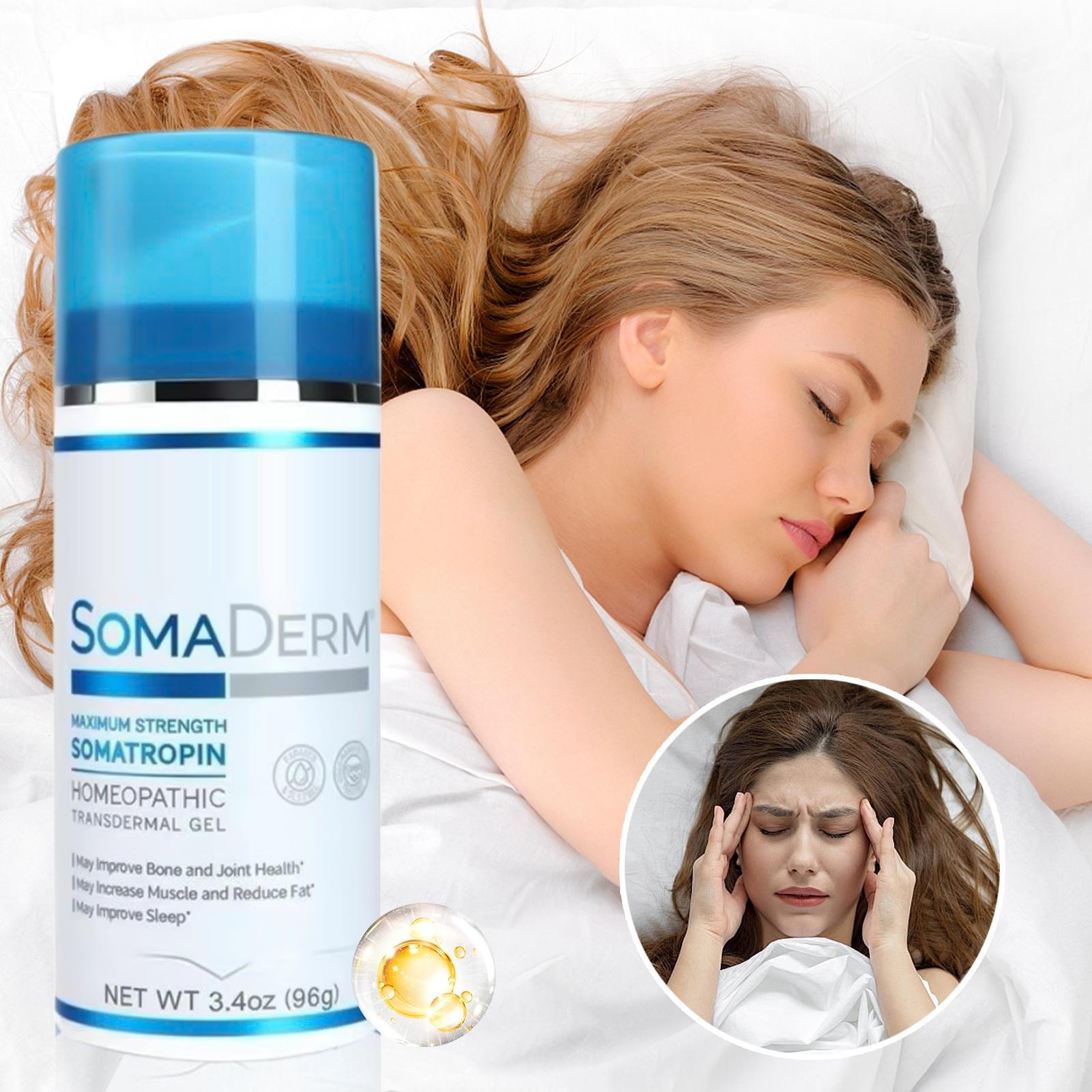 Soma Gel Cream 3.4 Ounce Sleep Cream 96g Nighttime Body Cream fresh Unopened Bra