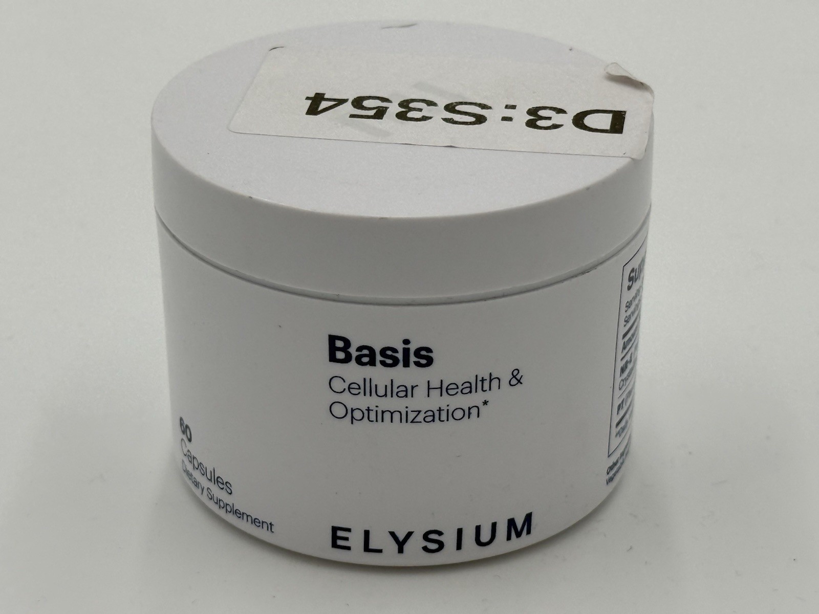 Elysium Basis Cellular Health and Optimization Supplement Free Shipping 02/2027