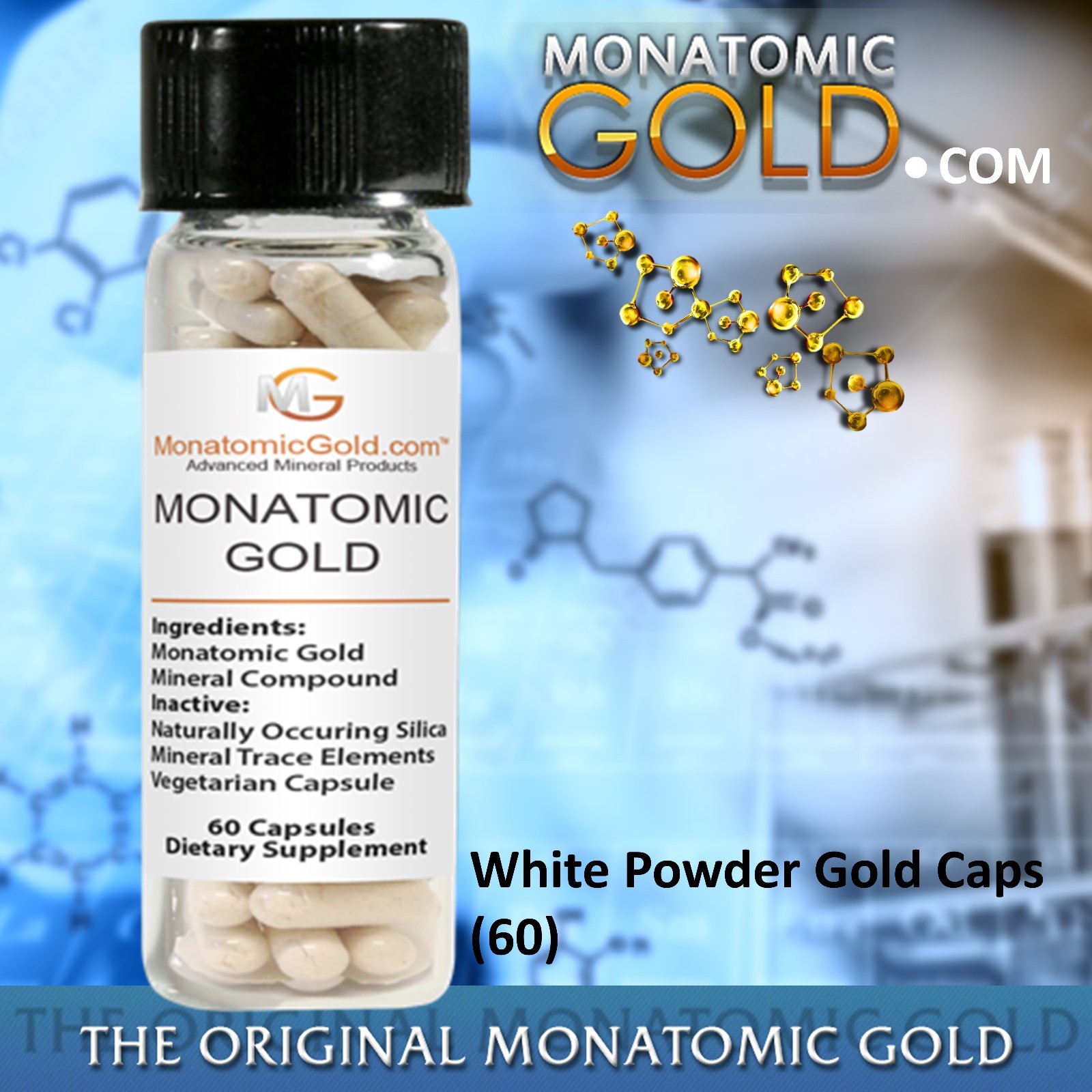 MONATOMIC GOLD *ORMUS* WHITE POWDER GOLD* 300mg Caps MONOATOMIC GOLD Andara M-5