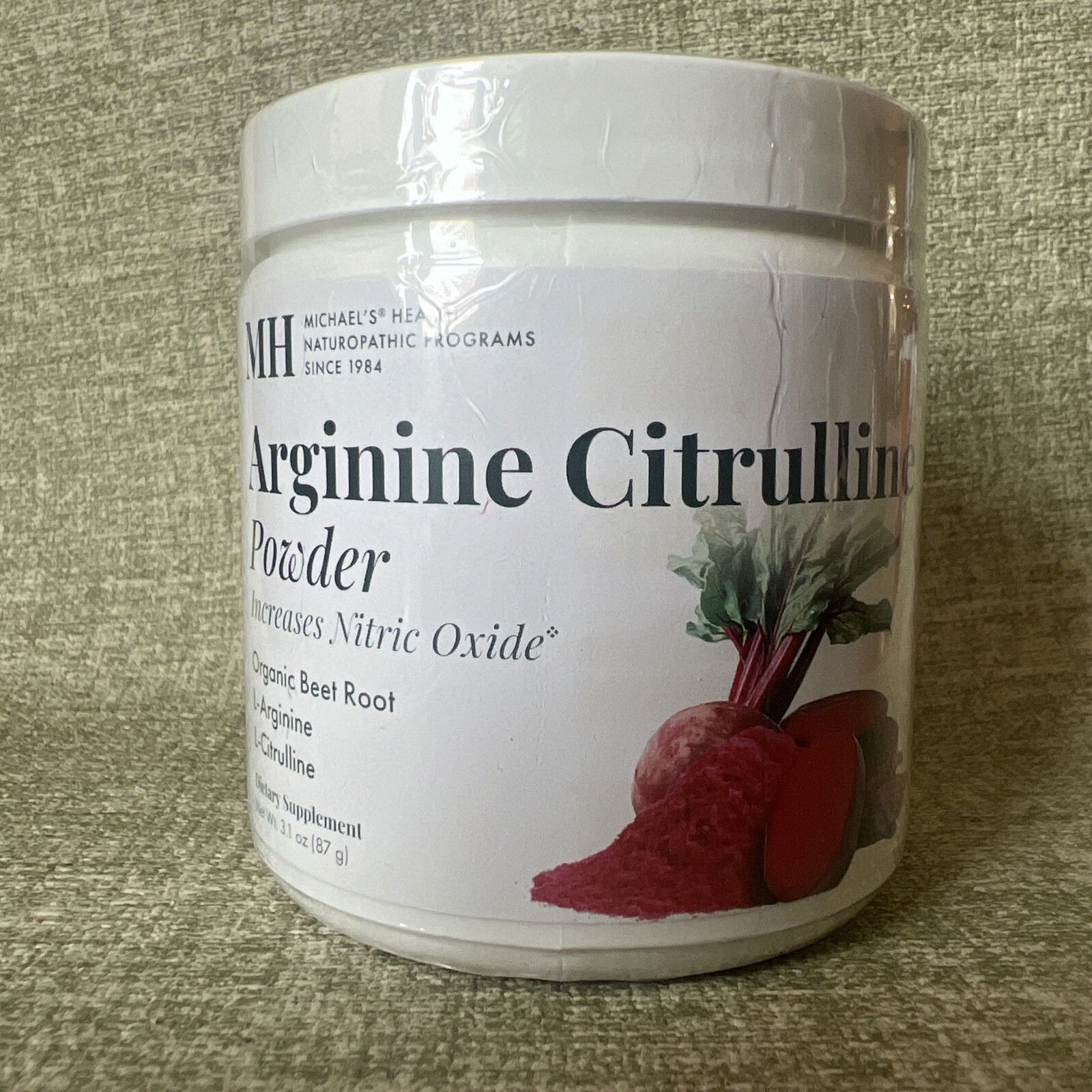 Arginine Citrulline Powder Supplement. MH Michael’s Health 3.1oz 07/2025 SEALED