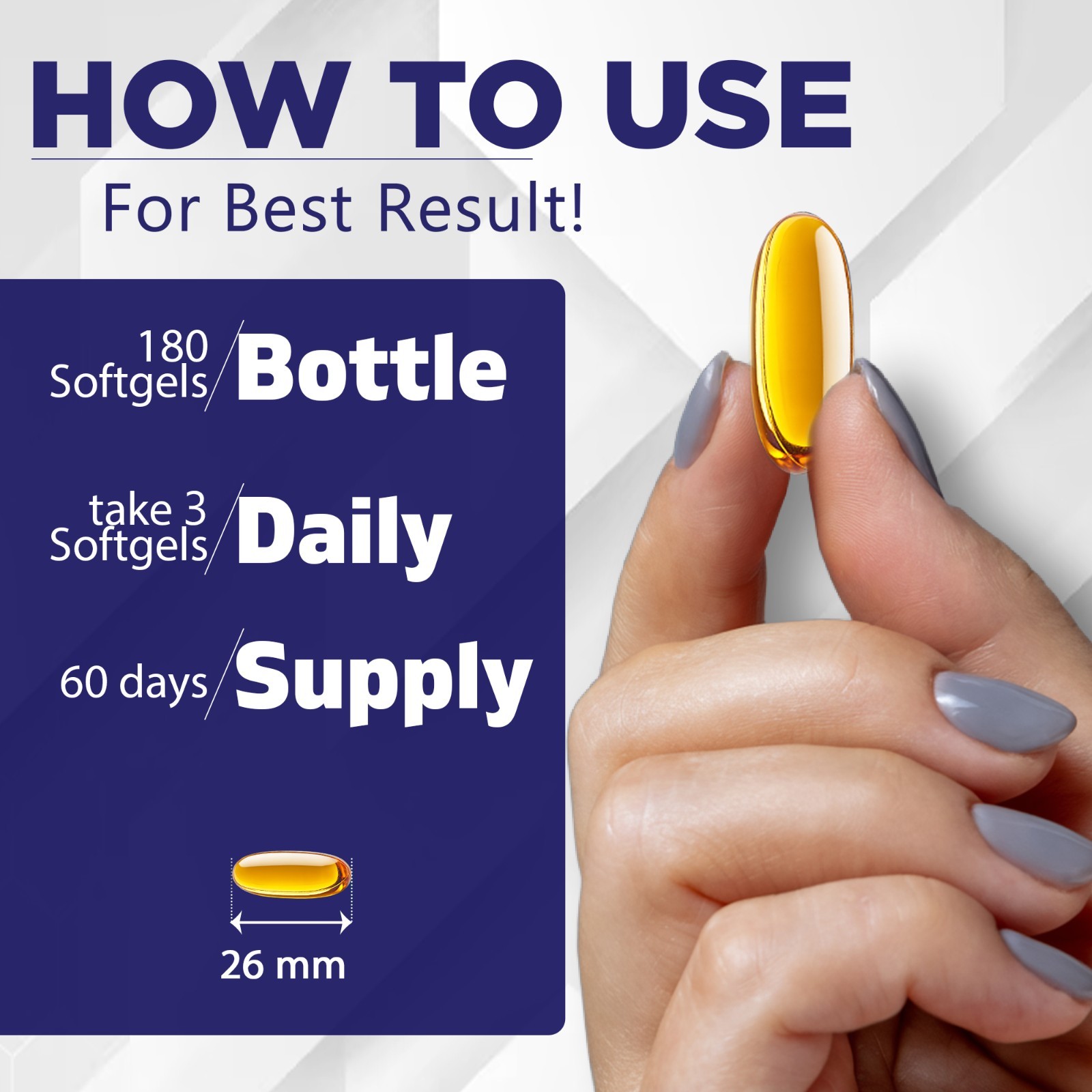 Vitamatic MCT Oil 3000 mg per Serving – 180 Softgels