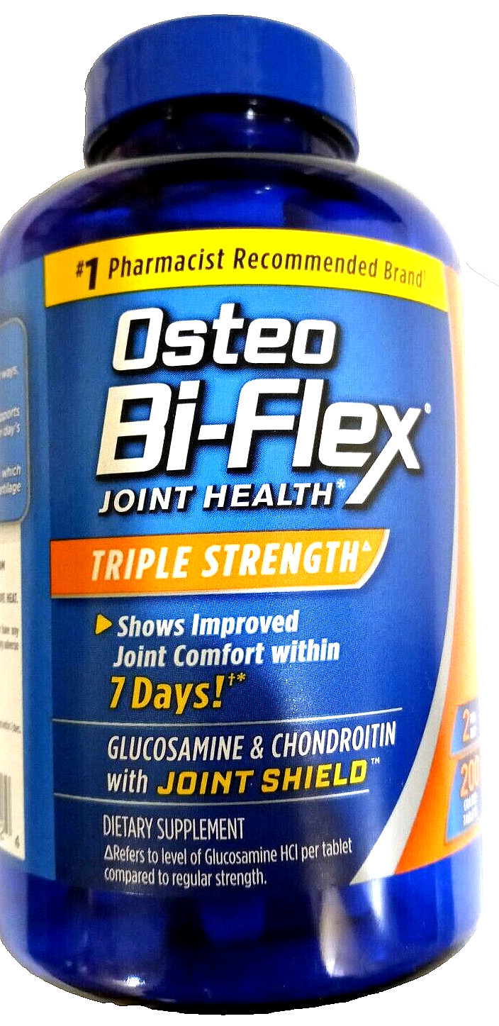Osteo Bi-Flex Triple Strength Joint Health & Shield 200 Tabs EXP 01/2026
