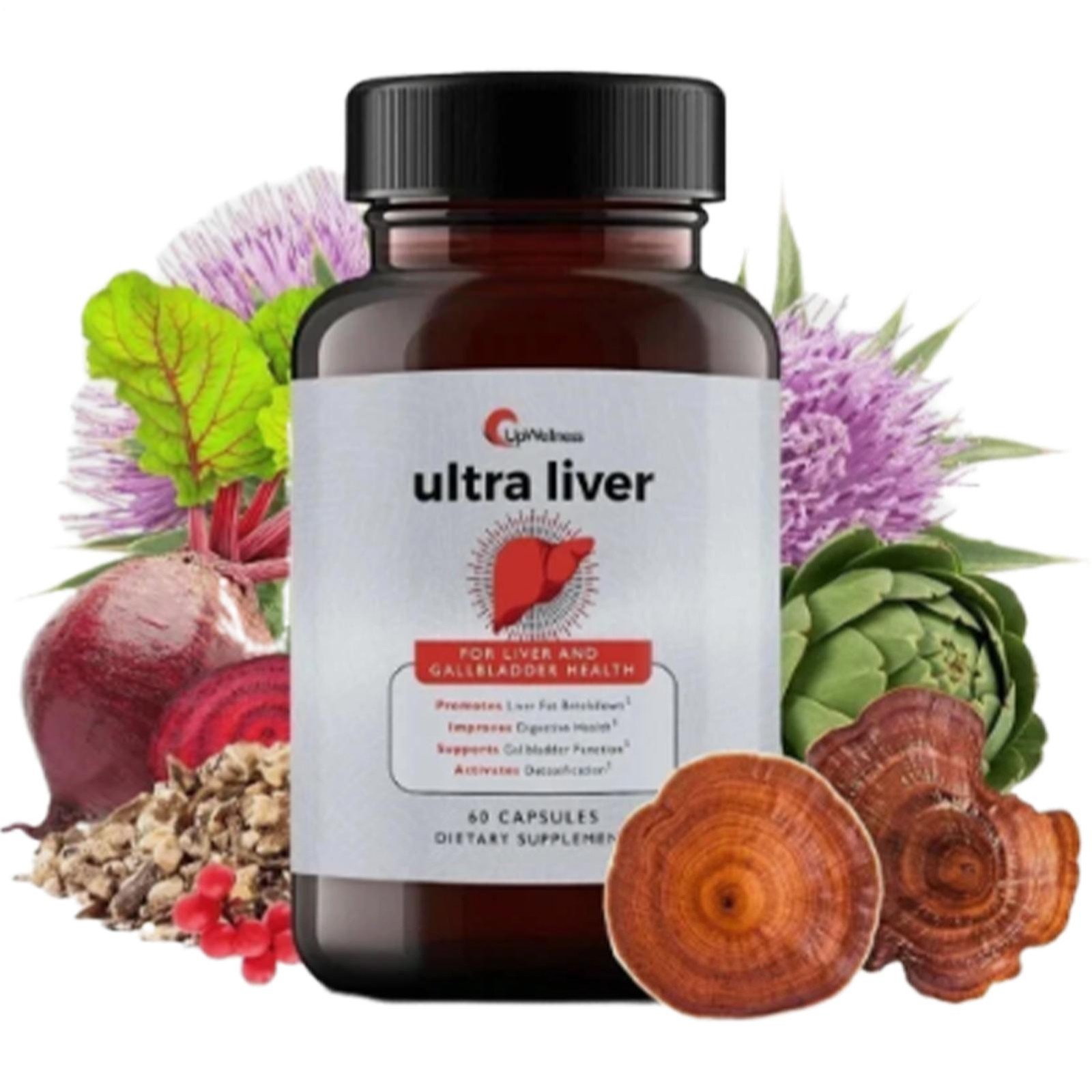 UpWellness Ultra Liver Supplement For Liver Health And Gallbladder Support